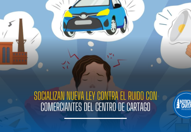 Socializan nueva ley contra el ruido con comerciantes del centro de Cartago