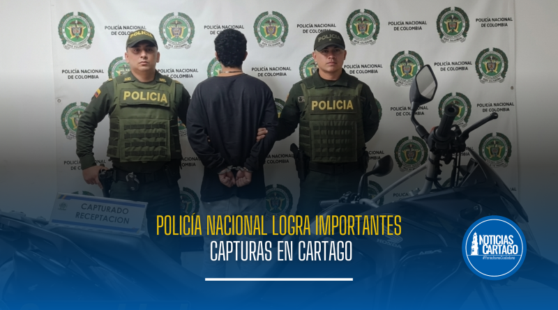Policía Nacional logra importantes capturas en Cartago