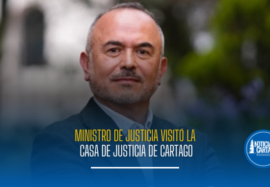 Ministro de Justicia visitó la Casa de Justicia de Cartago