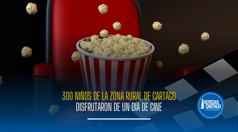 300 niños de la zona rural de Cartago disfrutaron de un día de cine