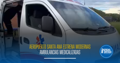 Aeropuerto Santa Ana estrena modernas ambulancias medicalizadas