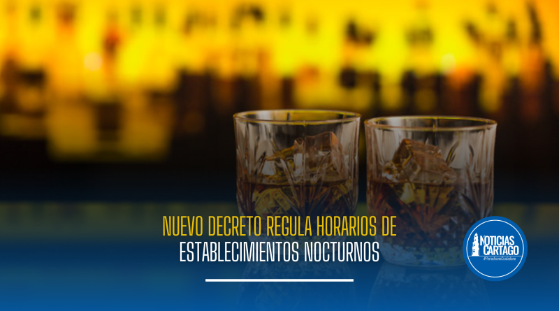 Nuevo decreto regula horarios de establecimientos nocturnos