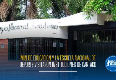 El Ministro de Educación y la Escuela Nacional del Deporte visitaron instituciones de Cartago