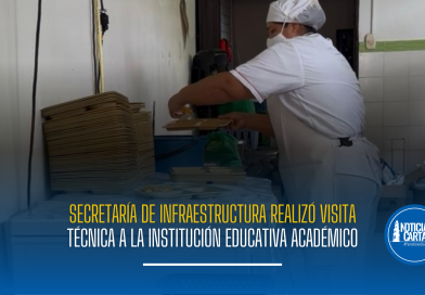 Secretaría de Infraestructura realizó visita técnica a la Institución Educativa Académico