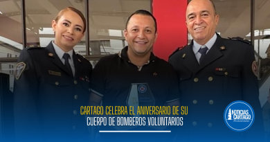 Cartago celebra el aniversario de su Cuerpo de Bomberos Voluntarios
