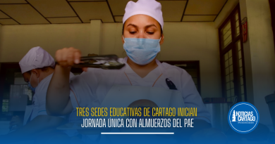 Tres sedes educativas de Cartago inician Jornada Única con almuerzos del PAE