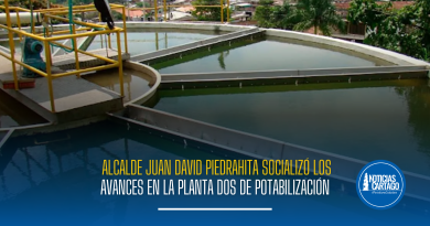 Alcalde Juan David Piedrahita socializó los avances en la Planta Dos de Potabilización