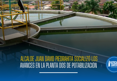 Alcalde Juan David Piedrahita socializó los avances en la Planta Dos de Potabilización