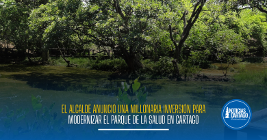 El alcalde anunció una millonaria inversión para modernizar el Parque de la Salud en Cartago