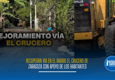 Recuperan vía en el barrio El Crucero de Zaragoza con apoyo de los habitantes