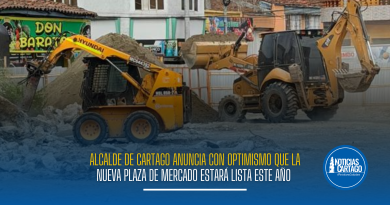 Alcalde de Cartago anuncia que la nueva Plaza de Mercado estará lista este año