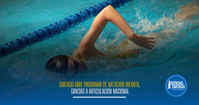 Cartago abre programa de natación infantil gracias a articulación nacional