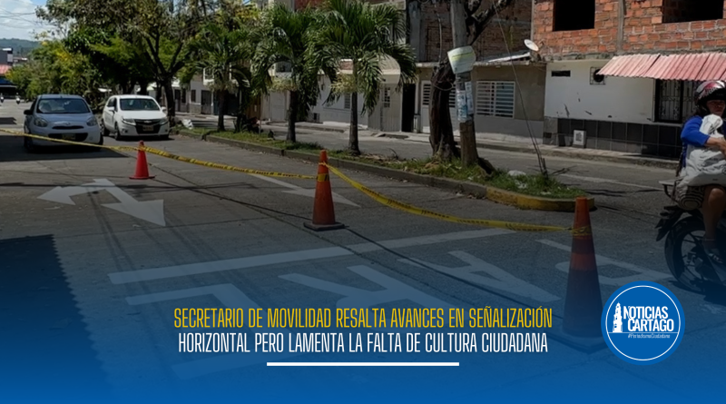 Secretario de Movilidad resalta avances en señalización horizontal pero lamenta la falta de cultura ciudadana