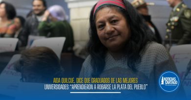 AIDA QUILCUÉ AFIRMA QUE EN LAS MEJORES UNIVERSIDADES DEL PAIS LO UNICO QUE LES DEJARON Y APRENDIERON ES ROBARSE LA PLATA DEL PUEBLO.