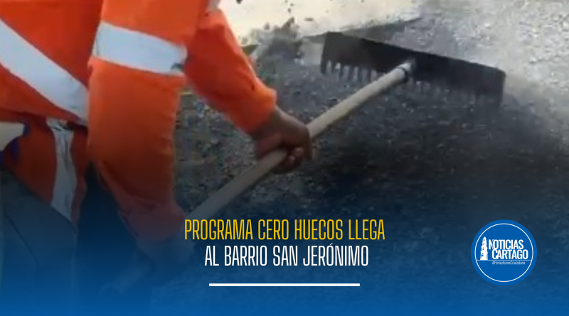 Programa Cero Huecos llega al barrio San Jerónimo