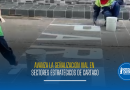 Avanza la señalización vial en sectores estratégicos de Cartago