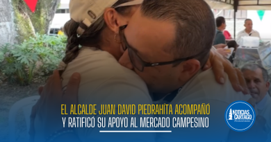 El alcalde Juan David Piedrahíta acompañó y ratificó su apoyo al Mercado Campesino