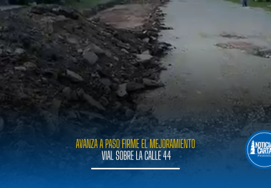 Avanza a paso firme el mejoramiento vial sobre la calle 44