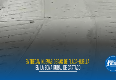 Entregan nuevas obras de placa-huella en la zona rural de Cartago