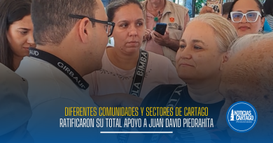 Diferentes comunidades y sectores de Cartago ratificaron su total apoyo al alcalde Juan David Piedrahíta