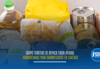 Grupo Tigresas de Boyacá envía ayudas humanitarias para damnificados en Cartago