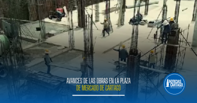 Avances de las obras en la Plaza de Mercado de Cartago