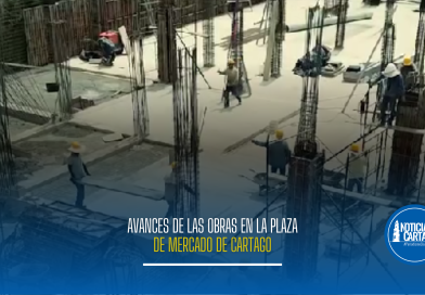 Avances de las obras en la Plaza de Mercado de Cartago