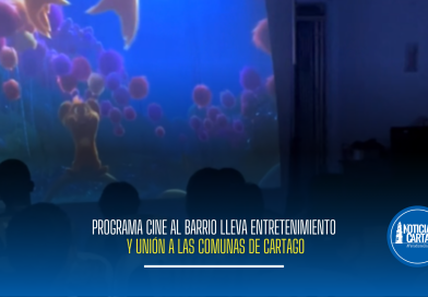 Programa Cine al Barrio lleva entretenimiento y unión a las comunas de Cartago