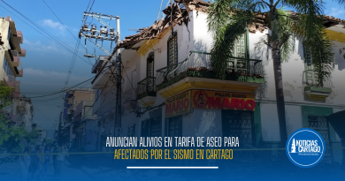 Anuncian alivios en tarifa de aseo para afectados por el sismo en Cartago