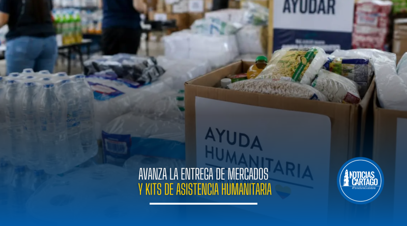 Avanza la entrega de mercados y kits de asistencia humanitaria