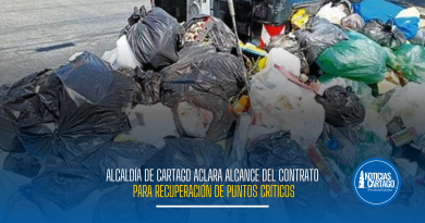 Alcaldía de Cartago aclara alcance del contrato para recuperación de puntos críticos