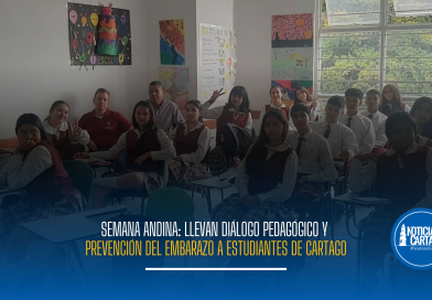 Semana Andina: Llevan diálogo pedagógico y prevención del embarazo a estudiantes de Cartago