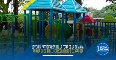 Jóvenes participaron en la feria de la Semana Andina 2026