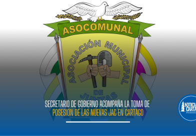 Secretario de Gobierno acompaña la toma de posesión de las nuevas JAC en Cartago