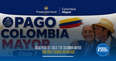 Inicia pago del ciclo 7 de Colombia Mayor con pico y cédula en Cartago