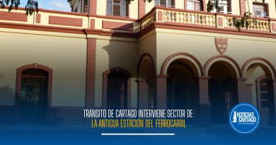 Tránsito de Cartago interviene sector de la antigua Estación del Ferrocarril