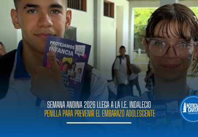 Semana Andina 2026 llega a la I.E. Indalecio Penilla para prevenir el embarazo adolescente