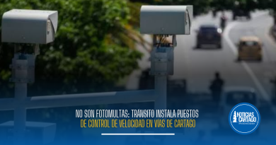 No son fotomultas: Tránsito instala puestos de control de velocidad en vías de Cartago