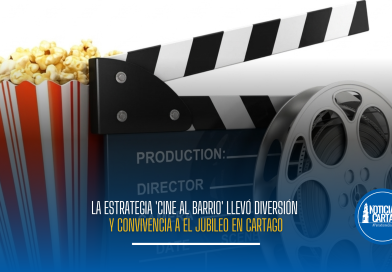La estrategia ‘Cine al Barrio’ llevó diversión y convivencia a El Jubileo en Cartago
