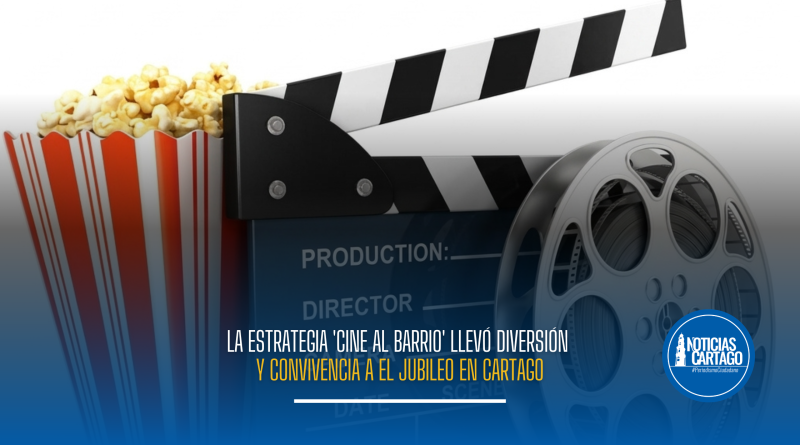 La estrategia ‘Cine al Barrio’ llevó diversión y convivencia a El Jubileo en Cartago