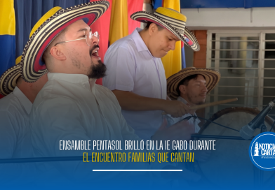 Ensamble Pentasol brilló en la IE Gabo durante el Encuentro Familias que Cantan