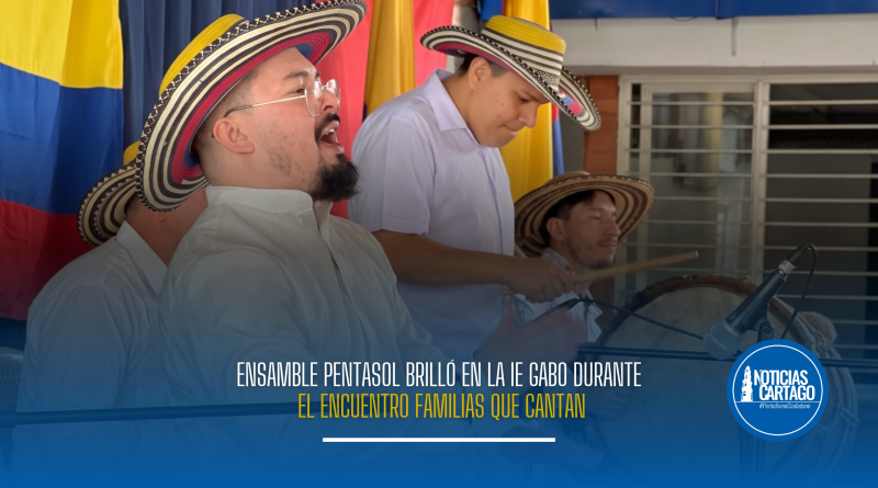 Ensamble Pentasol brilló en la IE Gabo durante el Encuentro Familias que Cantan