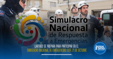 Cartago se prepara para participar en el Simulacro Nacional de Emergencias este 21 de octubre