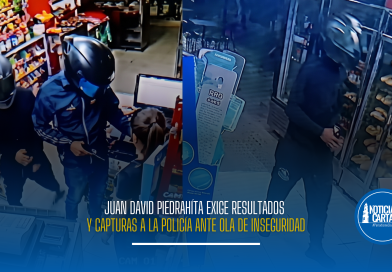 Juan David Piedrahíta exige resultados y capturas a la Policía ante ola de inseguridad