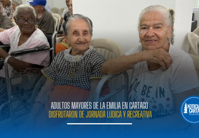 Adultos mayores de La Emilia en Cartago disfrutaron de jornada lúdica y recreativa