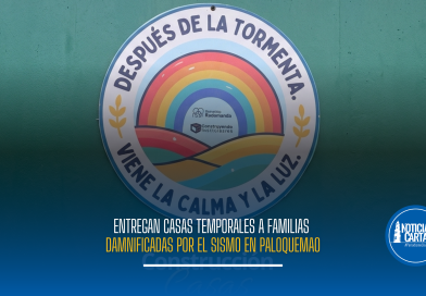 Entregan casas temporales a familias damnificadas por el sismo en Paloquemao