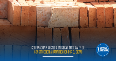 Gobernación y Alcaldía entregan materiales de construcción a damnificados por el sismo