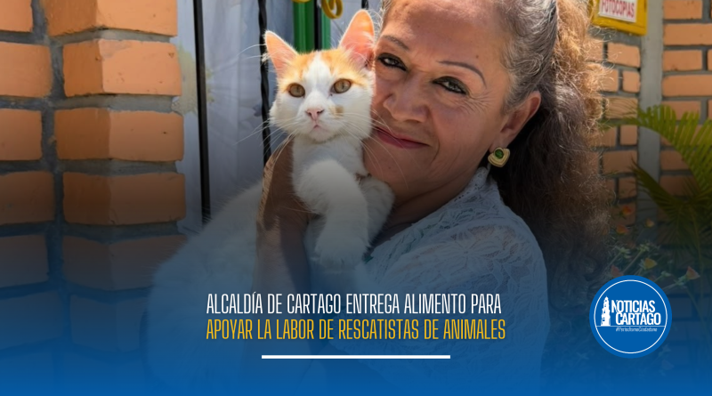 Alcaldía de Cartago entrega alimento para apoyar la labor de rescatistas de animales