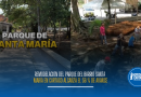 Remodelación del parque del barrio Santa María en Cartago alcanza el 36 % de avance