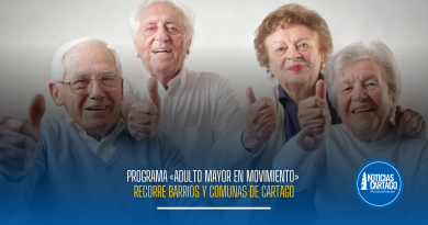 Programa «Adulto mayor en movimiento» recorre barrios y comunas de Cartago
